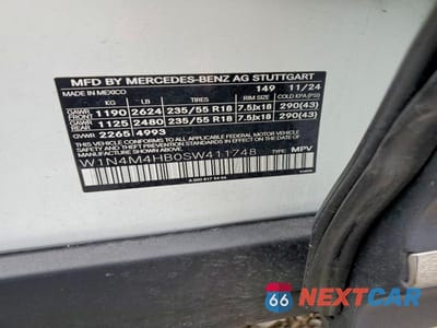 Zdjęcie 13 z 13 samochodu: 2025 MERCEDES-BENZ GLB 250 4MATIC VIN:W1N4M4HB0SW411748 - miniatura