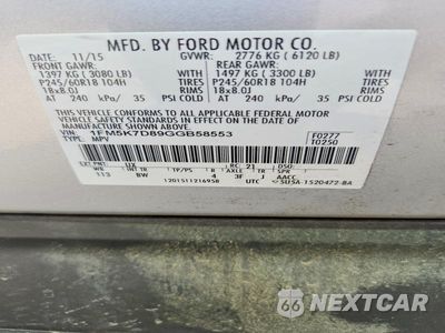 Zdjęcie 13 z 13 samochodu: 2016 FORD EXPLORER XLT VIN:1FM5K7D89GGB58553 - miniatura
