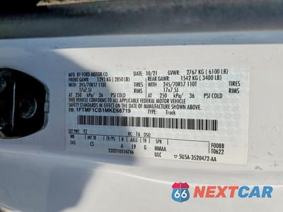 Zdjęcie 12 z 12 samochodu: 2021 FORD F150 VIN:1FTMF1CB1MKE68719 - miniatura