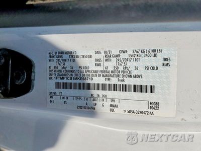Zdjęcie 12 z 12 samochodu: 2021 FORD F150 VIN:1FTMF1CB1MKE68719 - miniatura