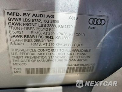 Zdjęcie 14 z 14 samochodu: 2020 AUDI SQ5 PRESTIGE VIN:WA1C4AFY9L2007732 - miniatura