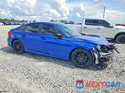 Czwarte zdjęcie samochodu z boku: 2022 HONDA CIVIC SPORT VIN:2HGFE2F54NH580920 - miniatura