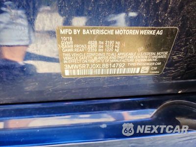 Zdjęcie 12 z 12 samochodu: 2020 BMW 330XI VIN:3MW5R7J0XL8B14792 - miniatura