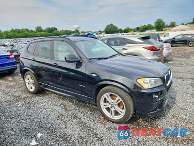 Czwarte zdjęcie samochodu z boku: 2014 BMW X3 XDRIVE28I VIN:5UXWX9C54E0D23963 - miniatura