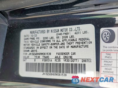 Zdjęcie 12 z 12 samochodu: 2024 NISSAN Z PERFORMANCE VIN:JN1BZ4BH6RM361539 - miniatura