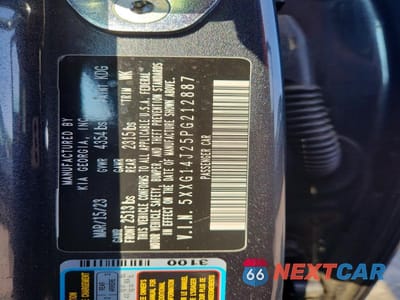 Zdjęcie 13 z 13 samochodu: 2023 KIA K5 LXS VIN:5XXG14J25PG212887 - miniatura
