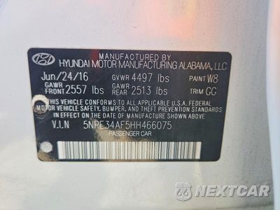 Zdjęcie 12 z 12 samochodu: 2017 HYUNDAI SONATA LIMITED VIN:5NPE34AF5HH466075 - miniatura