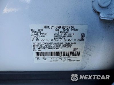 Zdjęcie 13 z 13 samochodu: 2020 FORD EXPLORER XLT VIN:1FMSK7DH6LGC91932 - miniatura