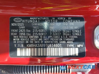 Zdjęcie 13 z 13 samochodu: 2026 HYUNDAI KONA SE VIN:KM8HA3AB9TU414601 - miniatura