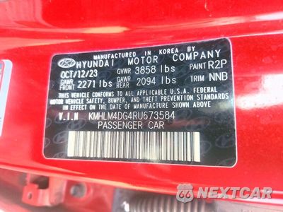 Zdjęcie 12 z 12 samochodu: 2024 HYUNDAI ELANTRA SEL VIN:KMHLM4DG4RU673584 - miniatura