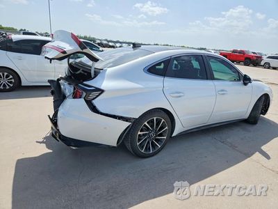 Trzecie zdjęcie samochodu z tyłu: 2021 HYUNDAI SONATA LIMITED VIN:KMHL34J29MA160501 - miniatura