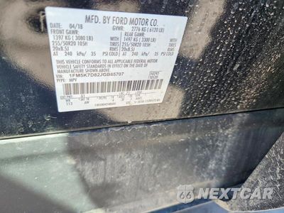 Zdjęcie 12 z 12 samochodu: 2018 FORD EXPLORER VIN:1FM5K7D82JGB65707 - miniatura