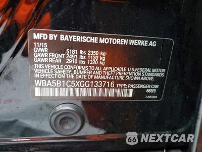Zdjęcie 12 z 12 samochodu: 2016 BMW 535 I VIN:WBA5B1C5XGG133716 - miniatura