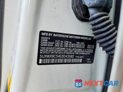 Zdjęcie 12 z 12 samochodu: 2014 BMW X3 XDRIVE28I VIN:5UXWX9C54E0D43582 - miniatura