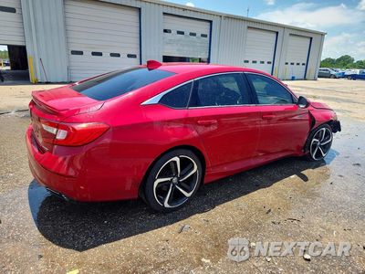Trzecie zdjęcie samochodu z tyłu: 2018 HONDA ACCORD SPORT VIN:1HGCV1F36JA131386 - miniatura
