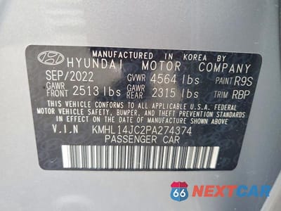 Zdjęcie 12 z 12 samochodu: 2023 HYUNDAI SONATA N LINE VIN:KMHL14JC2PA274374 - miniatura