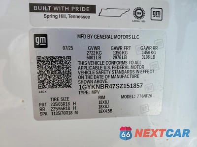 Zdjęcie 14 z 14 samochodu: 2025 CADILLAC XT5 LUXURY VIN:1GYKNBR47SZ151857 - miniatura