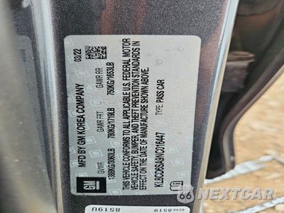 Zdjęcie 12 z 12 samochodu: 2022 CHEVROLET SPARK 1LT VIN:KL8CD6SA9NC016447 - miniatura