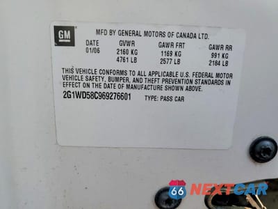 Zdjęcie 12 z 12 samochodu: 2006 CHEVROLET IMPALA SUPER SPORT VIN:2G1WD58C969276601 - miniatura