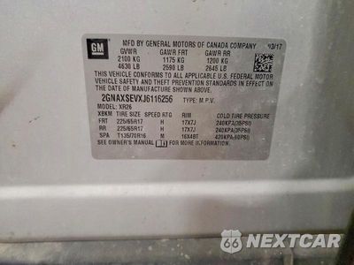 Zdjęcie 12 z 12 samochodu: 2018 CHEVROLET EQUINOX LT VIN:2GNAXSEVXJ6116256 - miniatura