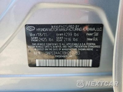 Zdjęcie 12 z 12 samochodu: 2011 HYUNDAI SONATA GLS VIN:5NPEB4AC1BH267783 - miniatura