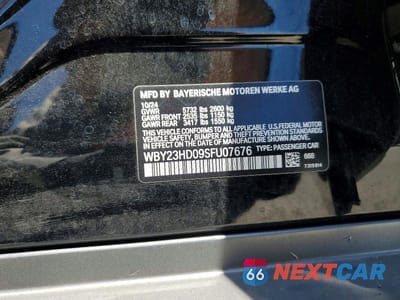 Zdjęcie 12 z 12 samochodu: 2025 BMW I4 EDRIVE 40 VIN:WBY23HD09SFU07676 - miniatura
