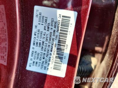 Zdjęcie 12 z 12 samochodu: 2015 HONDA ACCORD EX VIN:1HGCR2F7XFA211469 - miniatura