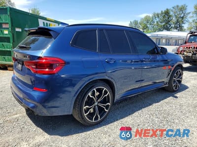 Trzecie zdjęcie samochodu z tyłu: 2021 BMW X3 M COMPETITION VIN:5YMTS0C04M9F29207 - miniatura