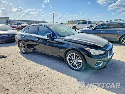 Czwarte zdjęcie samochodu z boku: 2018 INFINITI Q50 3.0T LUXE VIN:JN1EV7AP3JM351557 - miniatura