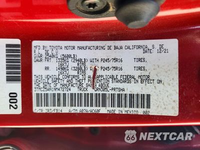 Zdjęcie 12 z 12 samochodu: 2022 TOYOTA TACOMA SR V6 VIN:3TMCZ5AN1NM472724 - miniatura
