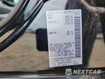 Zdjęcie 12 z 12 samochodu: 2024 NISSAN ALTIMA SV VIN:1N4BL4DV3RN431886 - miniatura