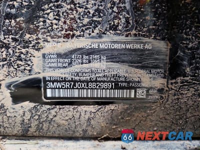 Zdjęcie 12 z 12 samochodu: 2020 BMW 330XI VIN:3MW5R7J0XL8B29891 - miniatura