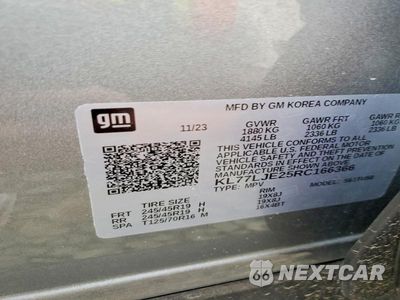 Zdjęcie 12 z 12 samochodu: 2024 CHEVROLET TRAX 2RS VIN:KL77LJE25RC166366 - miniatura