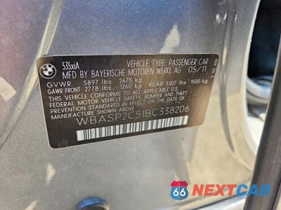 Zdjęcie 13 z 13 samochodu: 2011 BMW 535 XIGT VIN:WBASP2C51BC338206 - miniatura