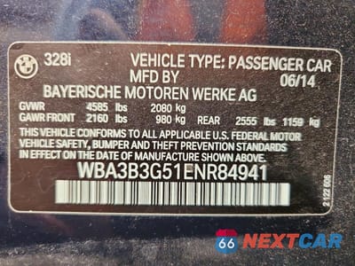 Zdjęcie 12 z 12 samochodu: 2014 BMW 328 XI VIN:WBA3B3G51ENR84941 - miniatura