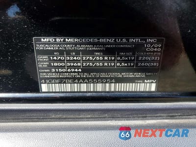 Zdjęcie 13 z 13 samochodu: 2010 MERCEDES-BENZ GL 450 4MATIC VIN:4JGBF7BE4AA555954 - miniatura