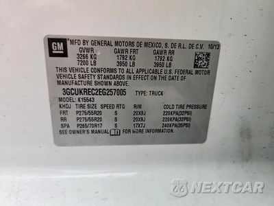 Zdjęcie 12 z 12 samochodu: 2014 CHEVROLET SILVERADO K1500 LT VIN:3GCUKREC2EG257005 - miniatura