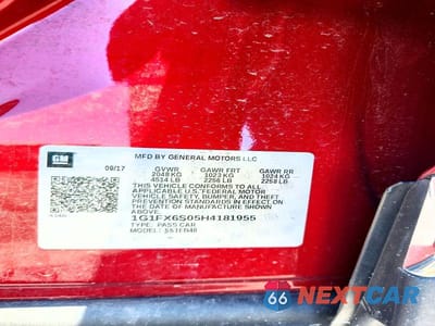 Zdjęcie 12 z 12 samochodu: 2017 CHEVROLET BOLT EV PREMIER VIN:1G1FX6S05H4181955 - miniatura