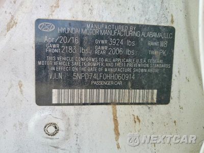 Zdjęcie 12 z 12 samochodu: 2017 HYUNDAI ELANTRA SE VIN:5NPD74LF0HH060914 - miniatura