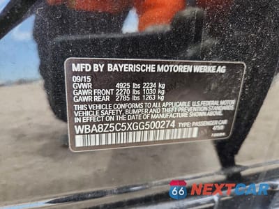 Zdjęcie 13 z 13 samochodu: 2016 BMW 328 XIGT SULEV VIN:WBA8Z5C5XGG500274 - miniatura