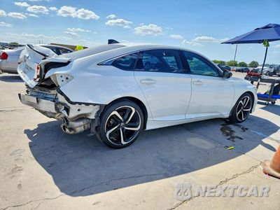 Trzecie zdjęcie samochodu z tyłu: 2022 HONDA ACCORD SPORT VIN:1HGCV1F35NA106534 - miniatura