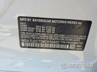 Zdjęcie 13 z 13 samochodu: 2022 BMW ALPINA B7 VIN:WBA7U2C15NCH16420 - miniatura