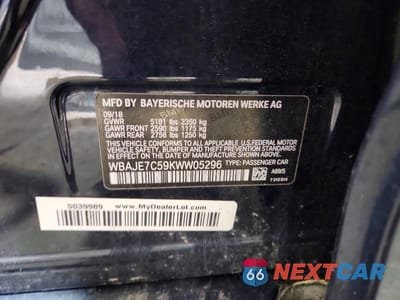 Zdjęcie 12 z 12 samochodu: 2019 BMW 540 XI VIN:WBAJE7C59KWW05296 - miniatura