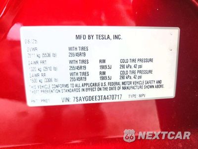 Zdjęcie 14 z 14 samochodu: 2026 TESLA MODEL Y VIN:7SAYGDEE3TA470717 - miniatura