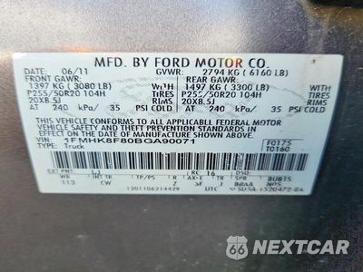 Zdjęcie 13 z 13 samochodu: 2011 FORD EXPLORER LIMITED VIN:1FMHK8F80BGA90071 - miniatura