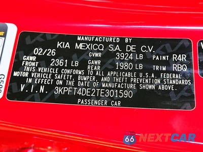 Zdjęcie 13 z 13 samochodu: 2026 KIA K4 LXS VIN:3KPFT4DE2TE301590 - miniatura