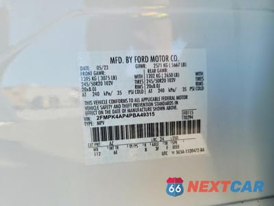 Zdjęcie 14 z 14 samochodu: 2023 FORD EDGE ST VIN:2FMPK4AP4PBA49315 - miniatura