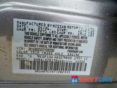 Zdjęcie 12 z 12 samochodu: 2026 NISSAN SENTRA SV VIN:3N1AB9CVXTY282333 - miniatura