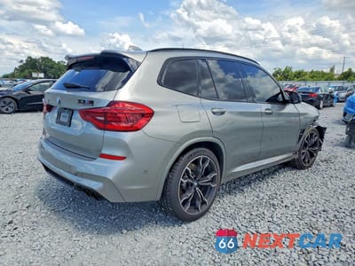 Trzecie zdjęcie samochodu z tyłu: 2020 BMW X3 M COMPETITION VIN:5YMTS0C06LLT10313 - miniatura