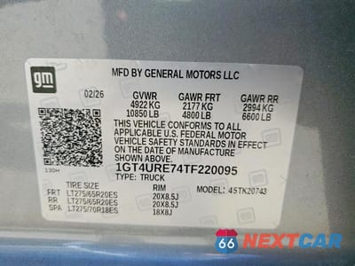 Zdjęcie 12 z 12 samochodu: 2026 GMC SIERRA K2500 DENALI VIN:1GT4URE74TF220095 - miniatura